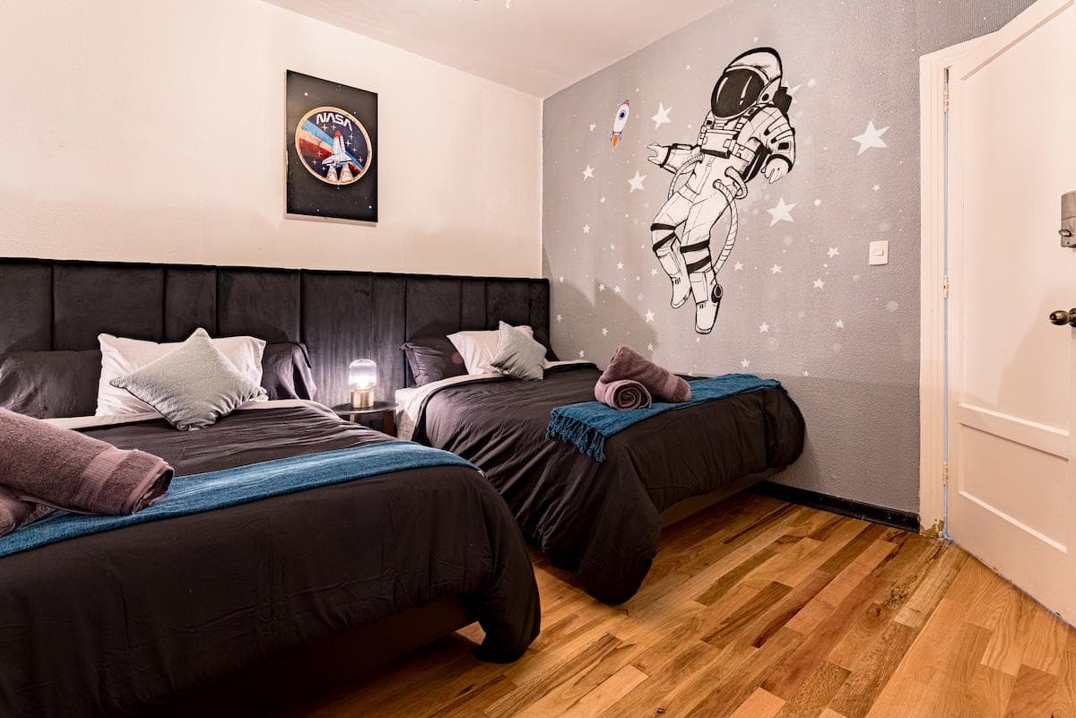 Perfect for friends or kids, with fun galaxy-themed decor