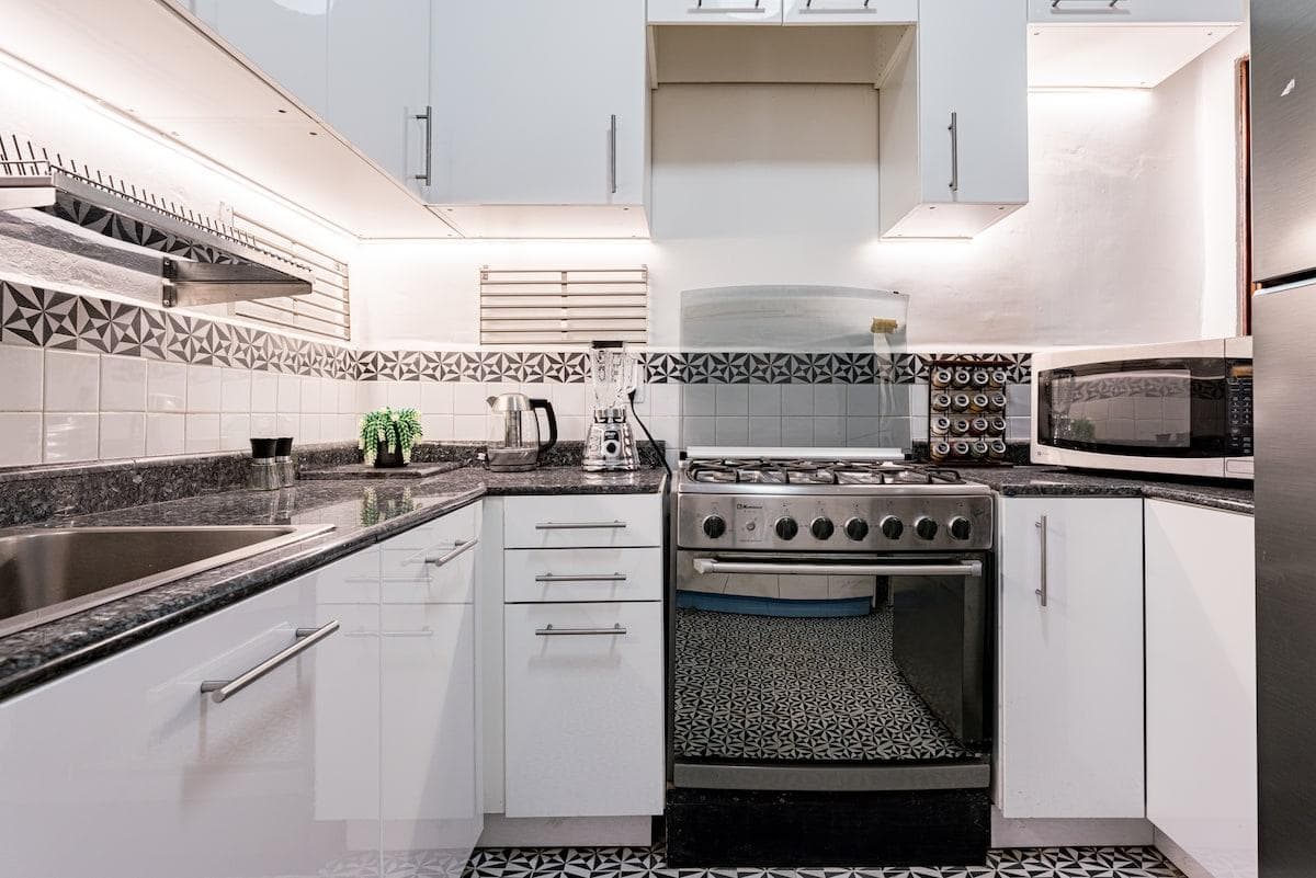 Fully equipped kitchen ready for group meals and snacks